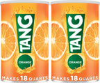Tang Orange Naturally Flavored Powdered Soft Drink Mix, 2 ct Pack, 58.9 oz Canisters