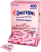 Sweet'N Low Zero Calorie Sweetener Packets, 400 Ct, Kosher & Gluten Free, Low Glycemic Index, Individual Tea and Coffee Sweetener Packets