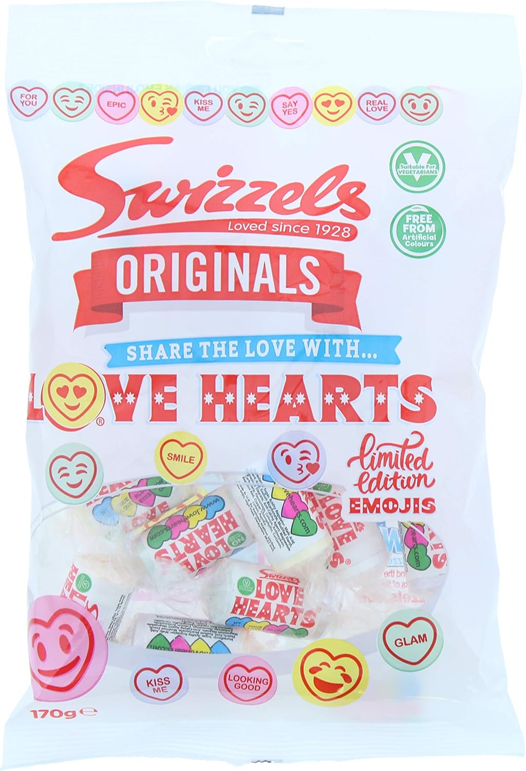 Swizzels Love Hearts Bag 170g
