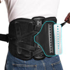 TIMTAKBO 11inch Height Back Brace for Lower Back Pain Relief,9X Power Back Support Brace for Men, Women with Removable Ergonomic Bionic Vertebra Plate, for Herniated Disc, Sciatica, Scoliosis（Small）