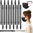 12 Pack Mask Extender Strap, Elastic Mask Savers Adjustable Fabric Ear Face Holder Clip Face Masks Holder to Protect Ears for Back of Head