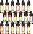 Food Flavoring Oil - 18 Flavors Candy Flavoring, Concentrate Flavor Extract for Baking, Lip Gloss, Drinks, Cooking, Soap - Water & Oil Soluble - 0.25 Fl Oz/Bottles