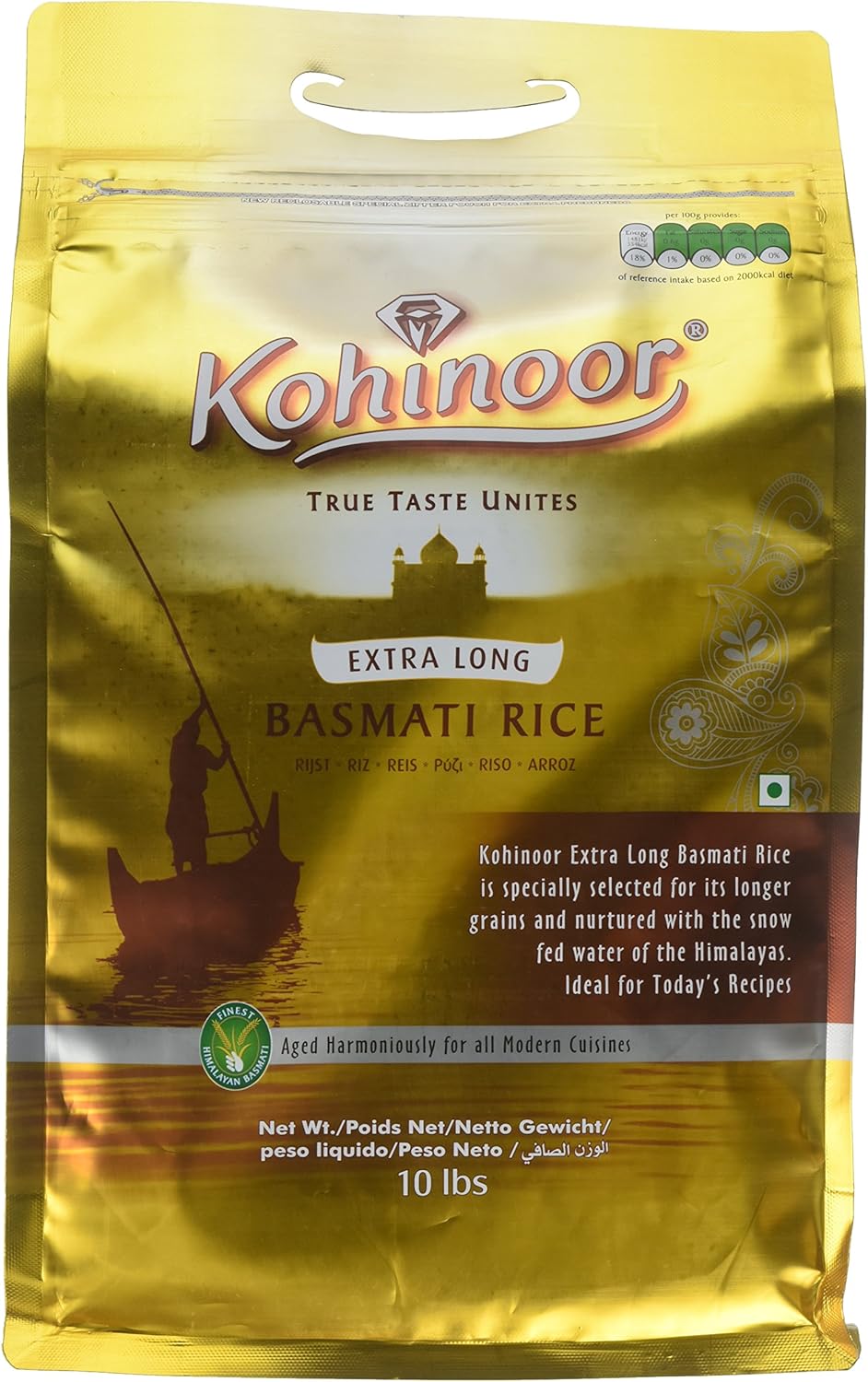 Kohinoor Gold Basmati Rice 10 Lbs