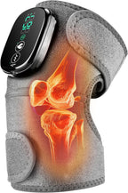 Cordless Knee Massager with Heat and Vibration, 3-in-1 Heating Pad for Knee, Shoulder, and Elbow, 5000mAh Battery, Portable Touchscreen Control for Pain Relief — Mother's Day & Father's Day