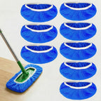 Microfiber Mop Pads Set 8PCS, Mop Head Compatible with Dry and Wet Floor Mopping pad Refills Cloths for Surface Wood Floor Cleaning, Blue