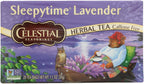 Celestial Seasonings Sleepytime Lavender Herbal Tea, Caffeine Free, Non GMO, 20 Bags (Pack Of 6)