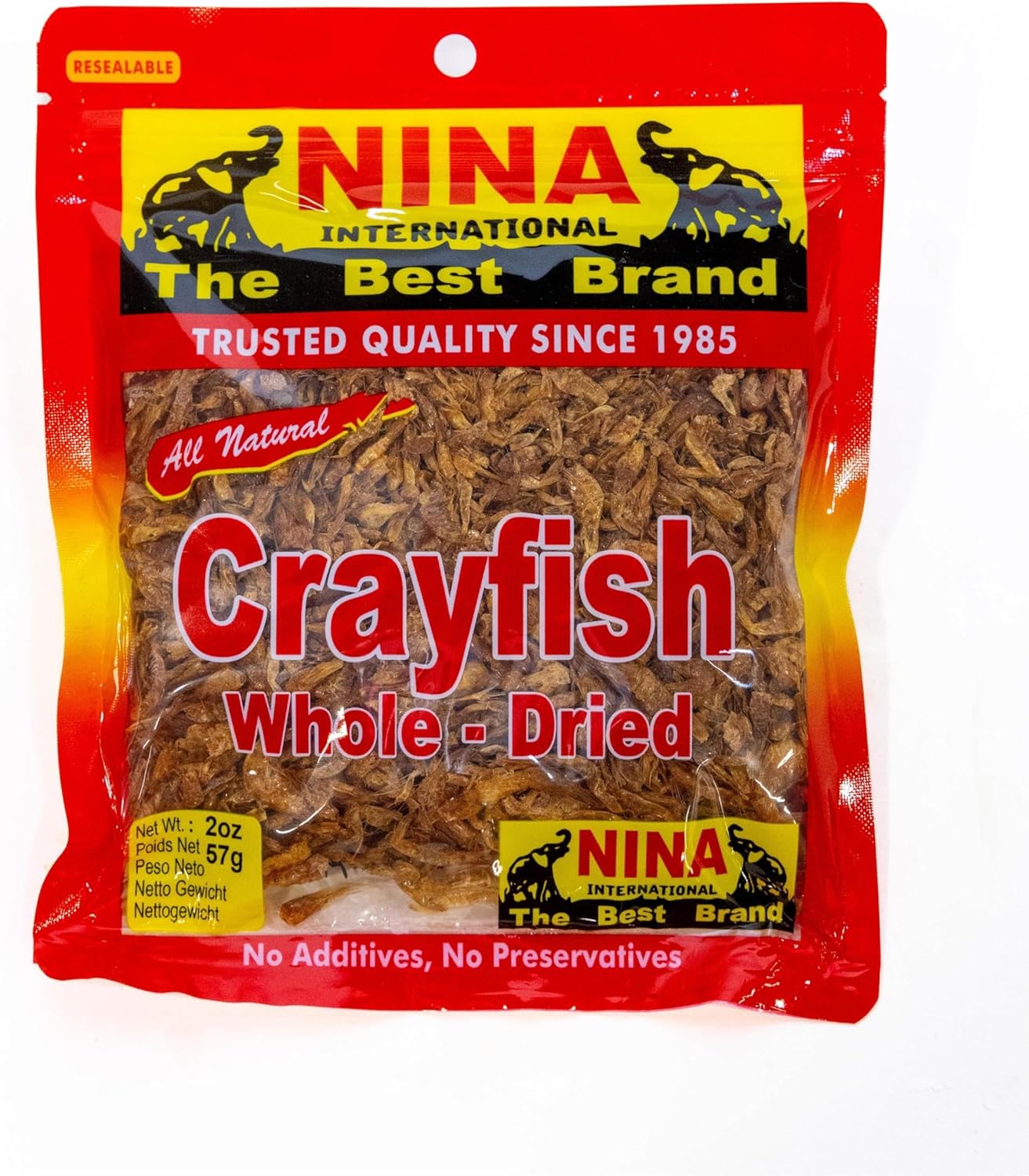 Nina Whole Crayfish 2oz – Premium Dried Crayfish for Authentic African & Seafood Dishes