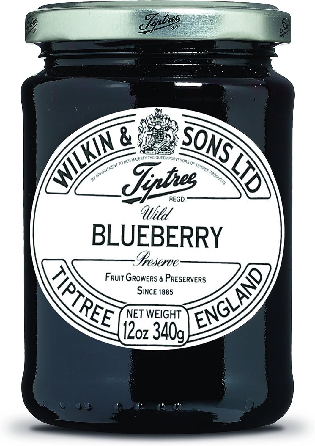 Tiptree Wild Blueberry Preserve, 12 Ounce Jars (Pack of 2)