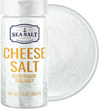 Fine Sea Salt for Homemade Cheese Making, Gluten-Free and Non-Iodized, Kosher Cheese Kit Essential Flaky Salt, 1 lb Shaker