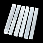 XIANNVXI 4inch Selenite Crystal 6PCS Selenite Sticks Wand Crystals Bulk for Healing Reiki Metaphysical Energy Drawing Protection Wiccan Altar Supplies Crystal for Witchcraft