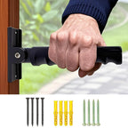 Doorway Flip Up Grab Bar - 9" Auxiliary Support Grip Handle, 300 LBS Weight Capacity Stair Assist Handrail, Anti-Slip Design for Elderly Handicap, Easy Installation Home Safety Aid