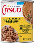 Crisco Butter Flavor All-Vegetable Shortening, 48 Ounce