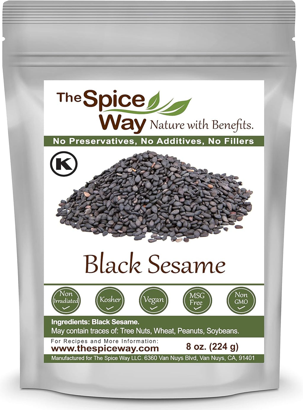The Spice Way Black Sesame Seeds - 8 oz