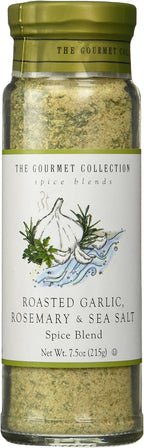 The Gourmet Collection Spice Blends Roasted Garlic, Rosemary & Sea Salt Blend - Rosemary Seasoning Salt for Cooking - Meat, Fish Vegetable Seasoning!