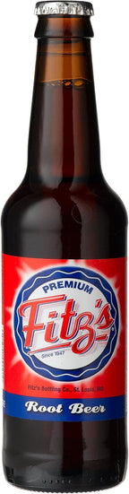 Fitz's ROOT BEER OF St. LOUIS - "From the hometown bottling company", 12-Ounce Glass Bottle (Pack of 12)