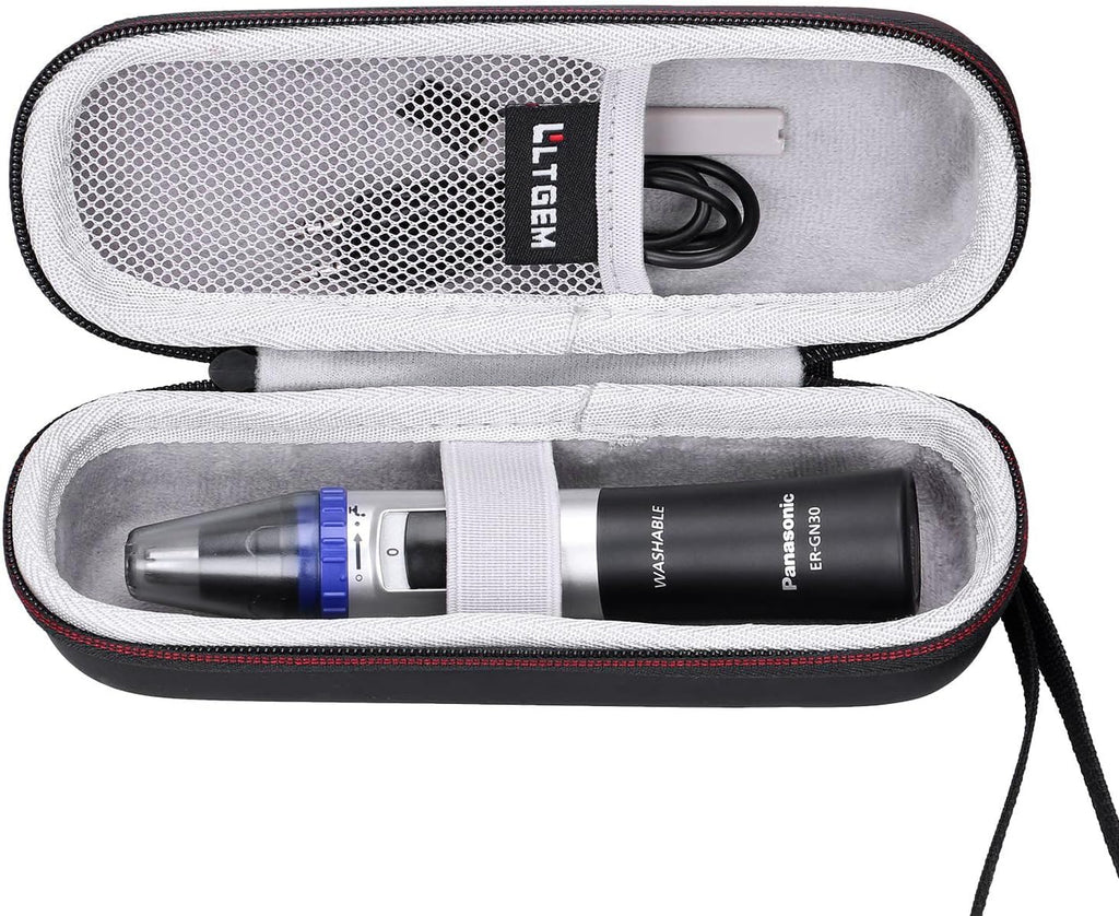 LTGEM EVA Hard Case for Panasonic Nose Hair Trimmer and Ear Hair Trimmer ER-GN30-K/ER-GN-30-H/ER-GN70-H / ER430K, Men's Wet/Dry Trimmer Cleaning System (Case Only)