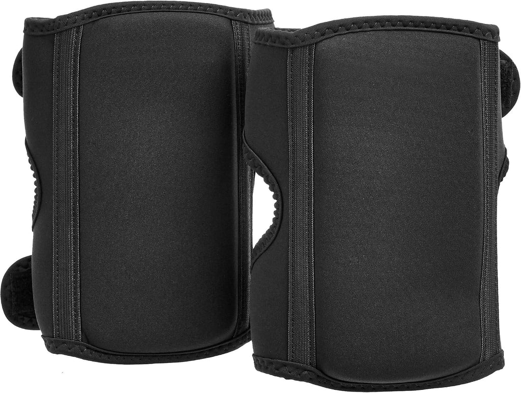 Amazon Basics Over/Under Knee Pads with Foam Padding for Kneeling, Indoor and Outdoor Use, 8.5", One Size, Black, 1 Pair