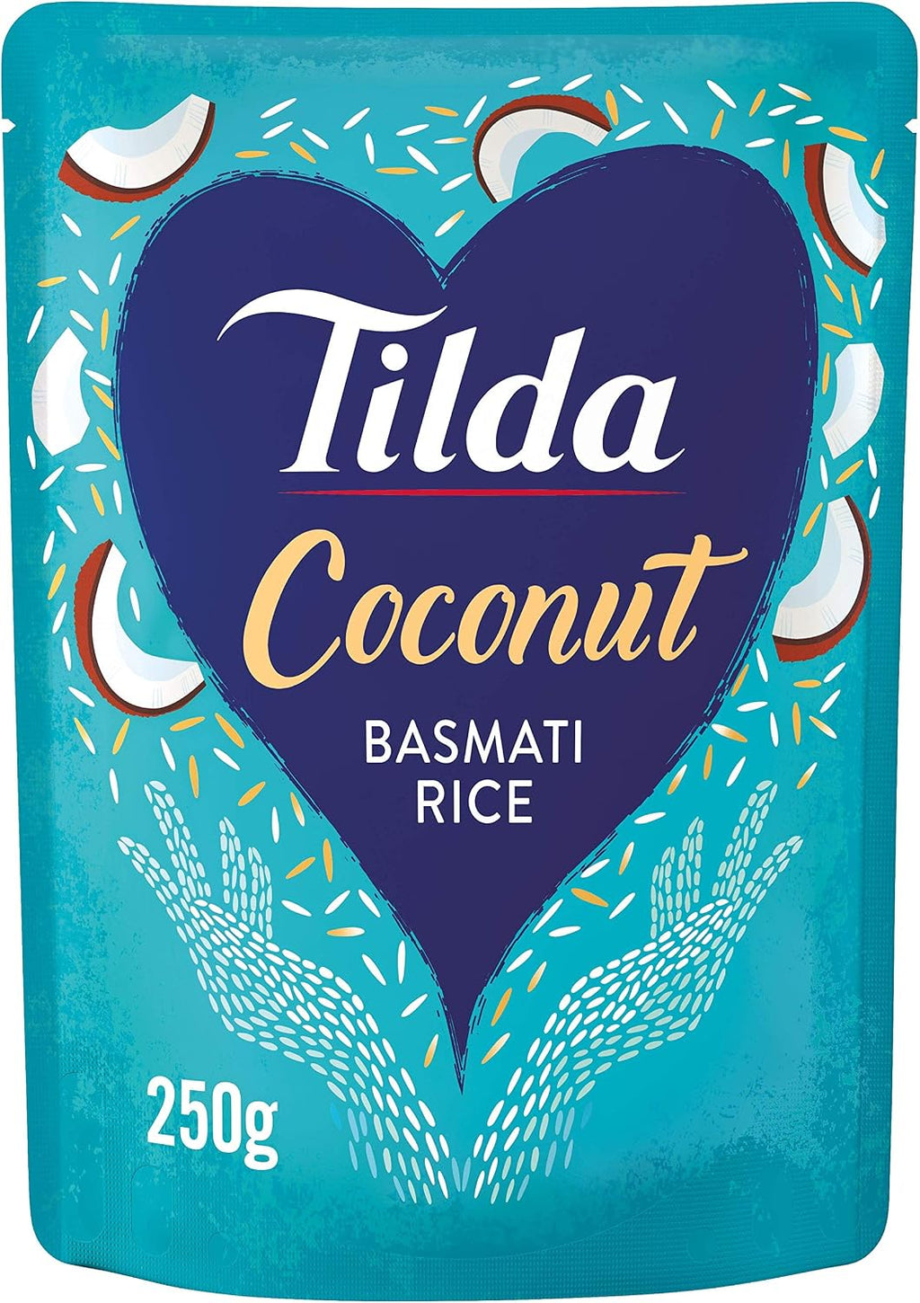 Tilda Steamed Coconut Basmati Rice 250 g, Pack of 6
