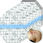 50 Pieces Transparent Stretch Adhesive Bandage Waterproof Transparent Film Dressing Bandages Clear Adhesive Dressing Stretch Tape for Tattoos Swimming Showering (4 x 4.75 Inch)