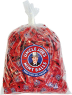 Uncle Joe’s Mint Balls Bulk Bag 2kg (4.41 lbs) | All Natural, Vegan, Gluten Free British Candy | Real Peppermint Oil Hard Candy | Individually Wrapped English Mints | Imported UK Breath Mints to Share