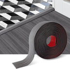 Floor Transition Strip Self Adhesive Floor Cover Strips Laminate 2" Wide Vinyl Flat Divider Transitions Elegant Wood Grain Design (5cm, 3.3Ft, Dark Gray)