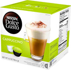 Nescafe Dolce Gusto Coffee Pods, Cappuccino, 16 capsules, Pack of 3