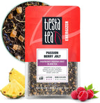 Tiesta Tea Passion Berry Jolt, Premium Loose Leaf, Classic Black Tea Blends, Raspberry Passion Fruit Black Tea, High-Caffeine, Hot or Iced Brews Up to 25 Cups, 1.5 Ounce Resealable Pouch