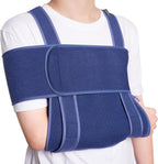 Velpeau Arm Sling for Sleep, Shoulder Immobilizer for Women & Men - Very Soft Sling for Rotator Cuff Tear, Fractured, Dislocation, Broken, Postoperative, Fits Left & Right (Blue, L: Bust 39.5-51.3″)