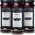 St. Dalfour Blueberry Fruit Spread - 10oz - 100% from Fruit, No Artificial Ingredients, Non-GMO, No Cane Sugars, All Natural - Pack of 3