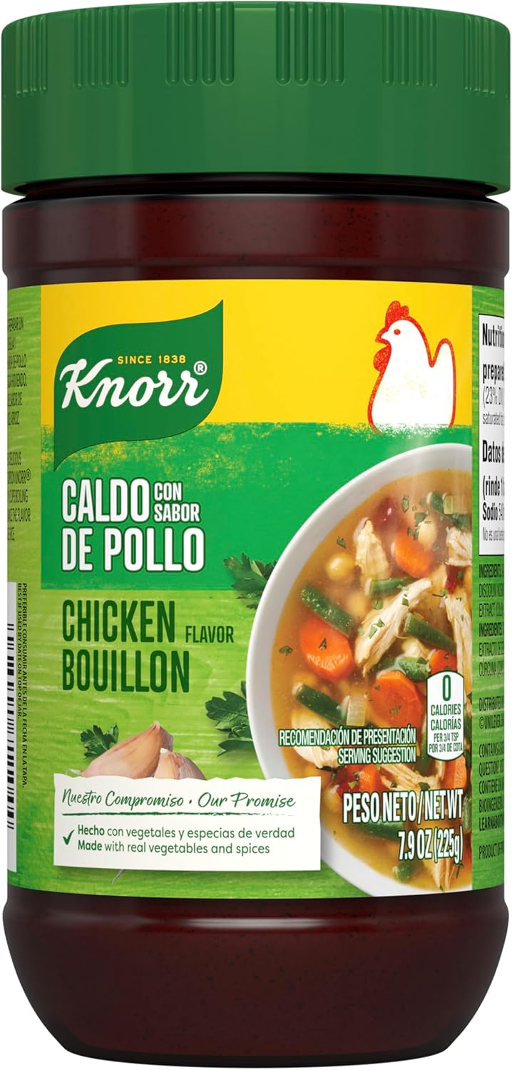 Knorr Chicken Flavor Bouillon For Sauces, Soups and Stews Granulated Fat and Cholesterol Free 7.9 oz