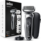 Braun Series 7 7032cs Flex Electric Razor for Men, Wet & Dry, Electric Razor, Rechargeable, Cordless Foil Shaver with Beard Trimmer and Charging Stand, Silver