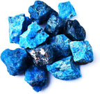 Raw Crystals, Large 1.2-2.0" Healing Crystal Natural Rough Stones for Intuition,Chakra,Meditation,Decoration,Polishing,Energy Work (Blue Apatite, 3.5oz-1.2-2.0"raw Crystals)