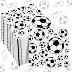 Tinlade 100 Sheets Soccer Football Napkins Bar Football Club Decorations Neon Disposable Paper Napkin Soccer Glow Birthday Party Supplies(Soccer)