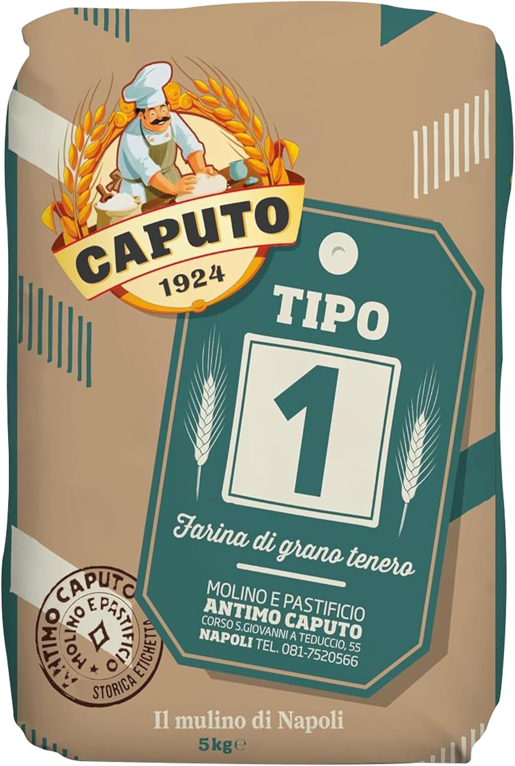 BrickOvenBaker Tipo 1 Soft Wheat Flour Molino Caputo 5kg