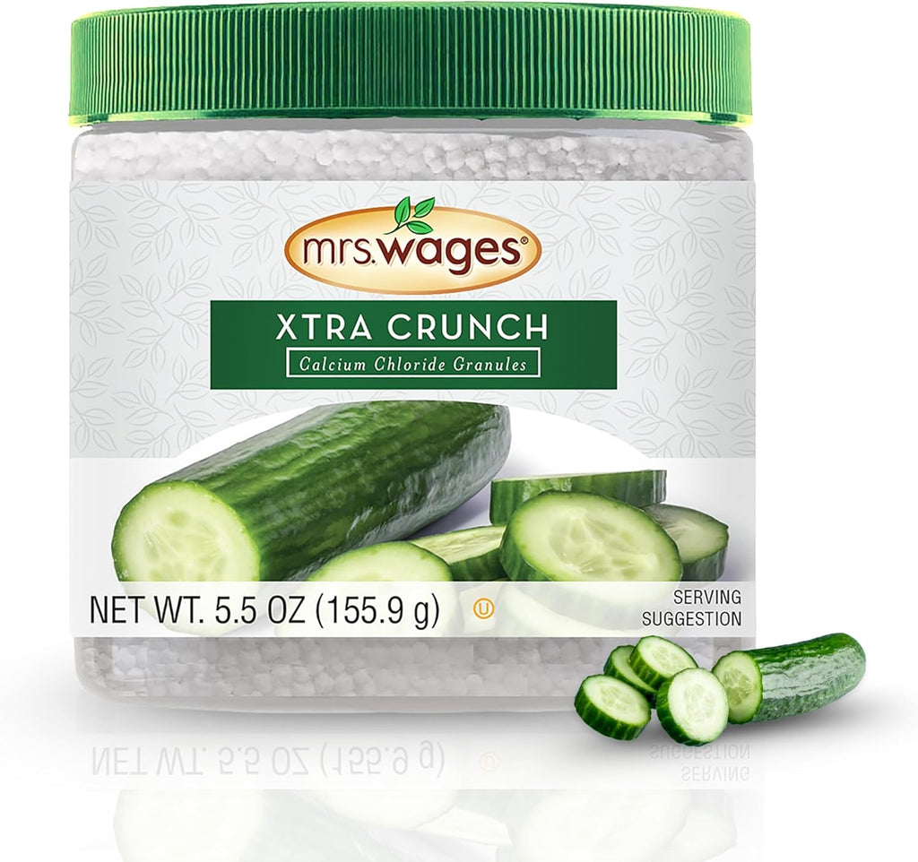 Mrs. Wages Pickle Mix, Xtra Crunch, Easy-To-Use, Fast Results, Great Taste & Crispness, Ensures Crunchiness, 5.5 oz Jar (Pack of 1)