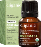 Cliganic Organic Rosemary Essential Oil, 100% Pure Natural, for Hair, Skin, Aromatherapy | Non-GMO Verified