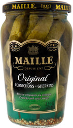 Maille Pickles Cornichons Original The perfect cornichon for garnishing a gourmet sandwich or snacking Product of France 13.5 oz