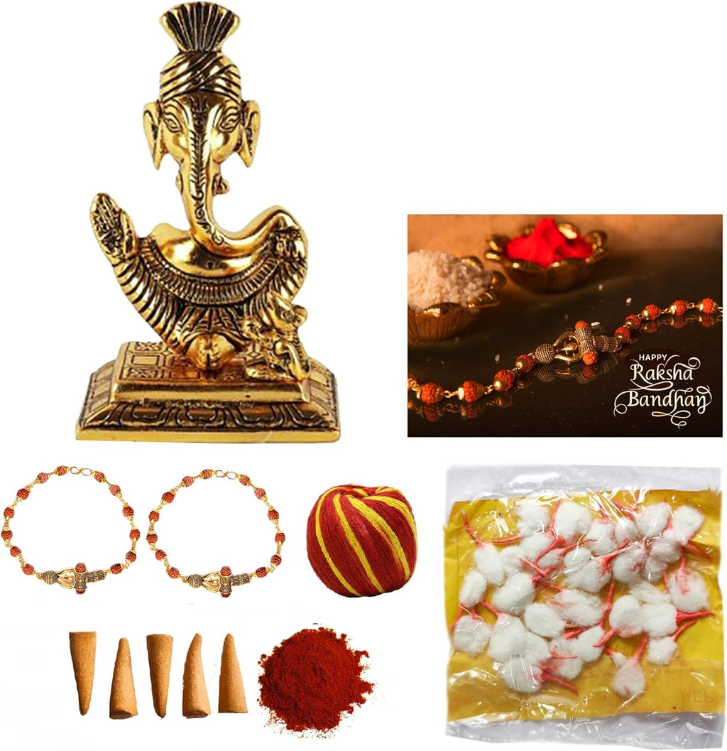 Wonder Care Combo Pack For Rakhi Festival | Rakhi Decorations With Cards And Kumkum Rakhi Gift for Brother | Rakhi set of 2
