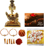 Wonder Care Combo Pack For Rakhi Festival | Rakhi Decorations With Cards And Kumkum Rakhi Gift for Brother | Rakhi set of 2