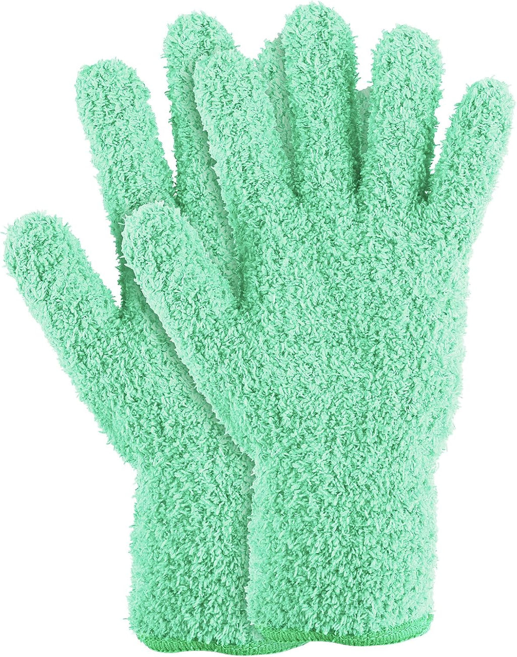 Molain Microfiber Dusting Gloves, Reusable Washable Cleaning Gloves Mittens for Plants House Cleaning Car Blinds Lamps…