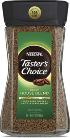 Nescafe Taster's Choice Decaf House Blend Medium Light Roast Instant Coffee 7 oz