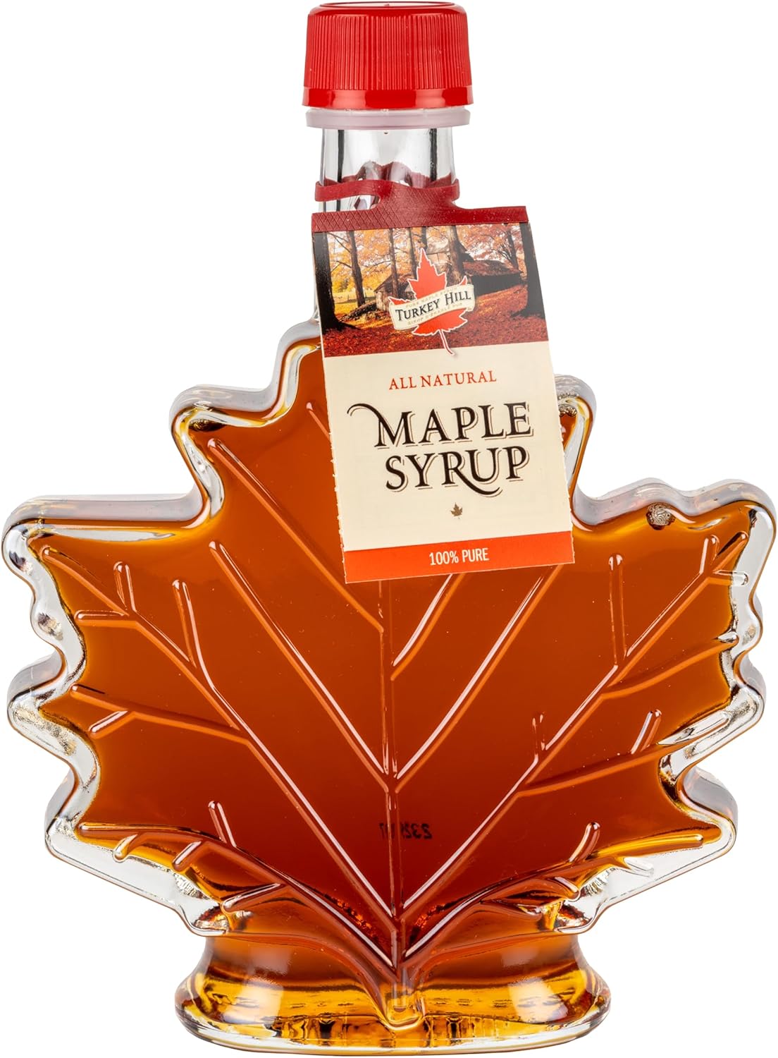 Turkey Hill Sugarbush International Gold Medal Winner Grade A Maple Syrup, Canadian Maple Leaf Glass Bottle (8.45 fl oz.)