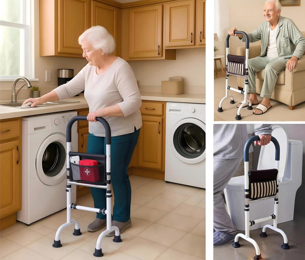 Stand Assist Aid for Elderly; Couch Stand Assist Rail; Mobility Aids & Supports for Seniors; Standing Up Canes for Tight Bathroom; Height Adjustable to 36'' ; Weight 5lbs, Bear 350lbs