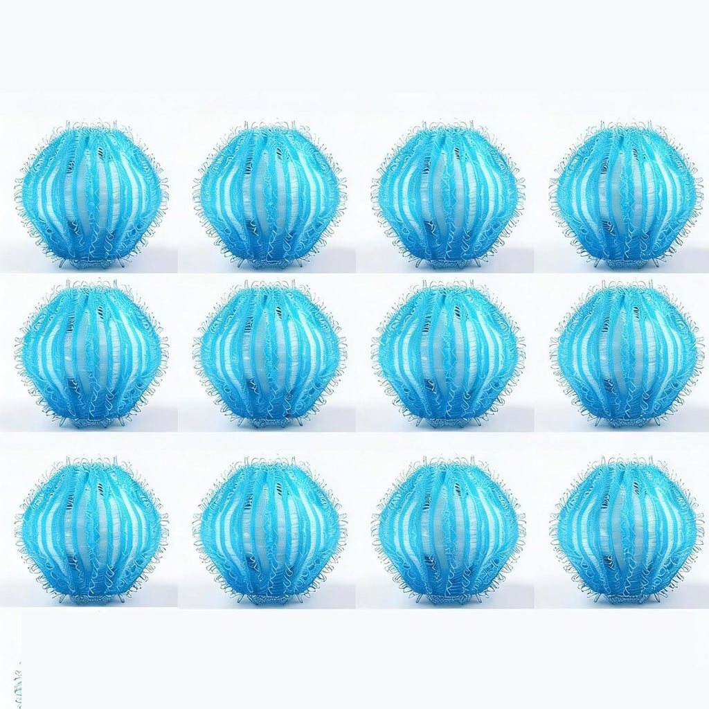 Pet Hair Remover for Laundry, 12 Pack-Reusable Dog Hair Catcher Dryer Sheets with Safe, Non-Damaging Design – Perfect for Clothes, Bedding, and Washer Machines, 2X Efficient Lint Traps