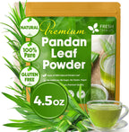 FRESHDRINKUS, Premium 4.5oz Pandan Leaf Powder, 100% Natural and Pure from Pandan Dried Leaves, Emerald Pandan Leaf Powder, Green Food Coloring Powder, No Additives, No Gluten, Vegan.