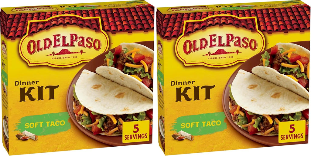 Old El Paso Soft Taco Dinner Kit, 12.5 oz. (Pack of 2)