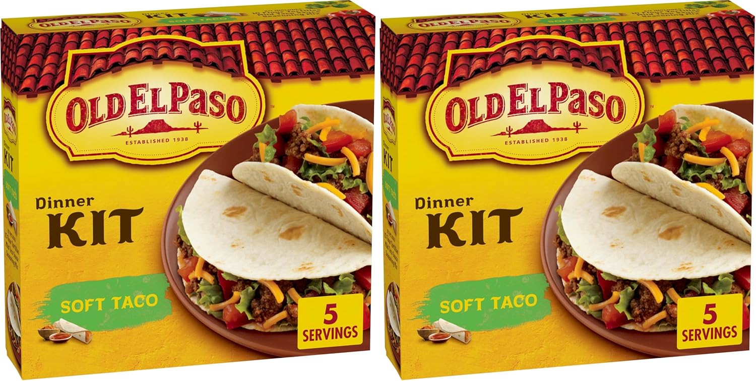 Old El Paso Soft Taco Dinner Kit, 12.5 oz. (Pack of 2)