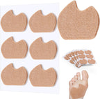 SATINIOR 30 Pcs Foot Pads for Dancer Sesamoiditis Pads Metatarsal Pain Relief Felt Forefoot Cushion Callus Self Adhesive Foot Cushion for Dancer Men Women