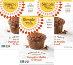 Simple Mills Almond Flour Baking Mix, Gluten Free Pumpkin Bread Mix, Muffin pan ready, Made with whole foods, 3 Count (Packaging May Vary)