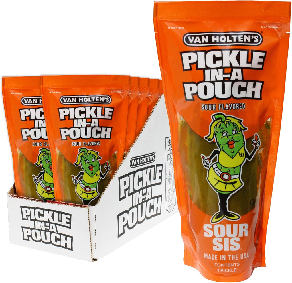 Van Holten's Pickles - Sour Sis Pickle-In-A-Pouch - 12 Pack